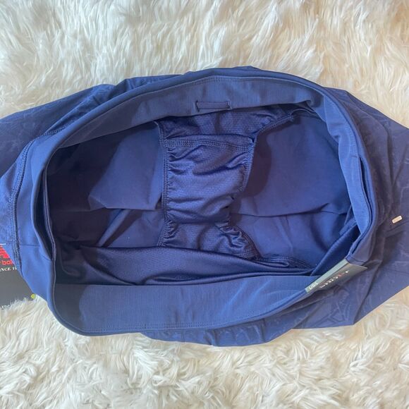 New Balance Womens Impact Running Shorts Large Blue Brief Lined Wicking Stretch - Picture 7 of 12